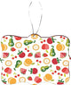 Fruit Pattern Design Rectangle Christmas Tree Ornament