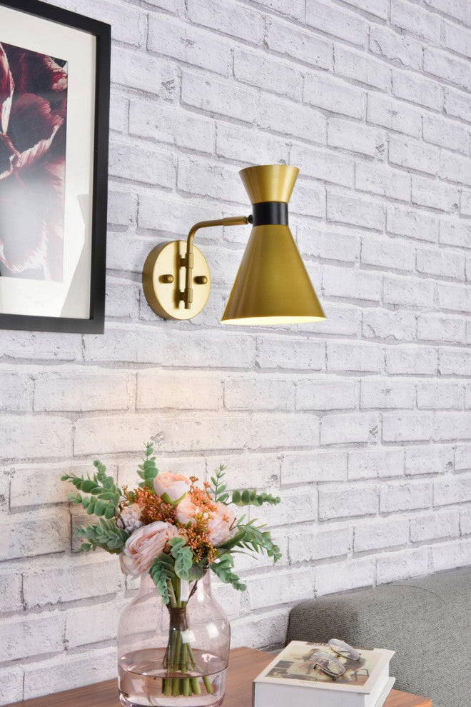 Harriet 6" Light Brass Wall Sconce