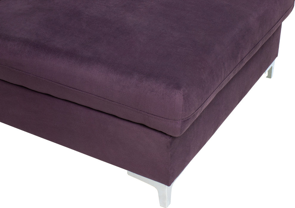 LENS Sectional Sofa-Bed, Purple, Left Corner