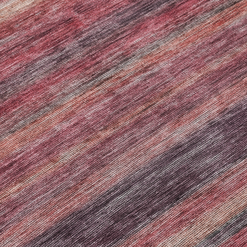 Machine Washable Indoor/Outdoor Chantille ACN1639 Paprika 5' x 7'6" Rug