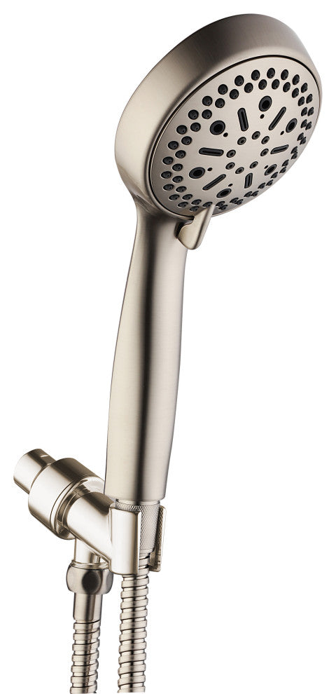 MODONA's 6 Function Massage Hand Shower Set -, Satin Nickel