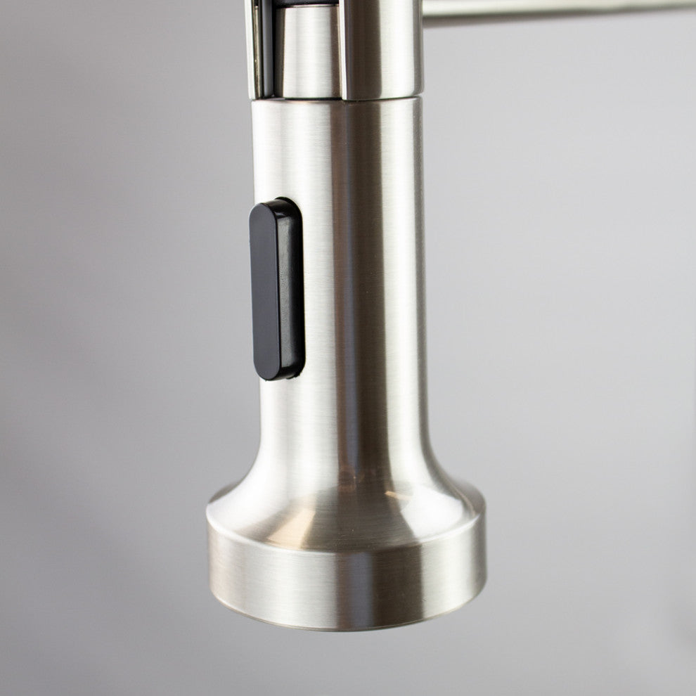Transolid Cuisine Pro Pull-Out Kitchen Faucet, Luxe Stainless