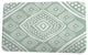 Upscale Getaway Diamond Jill Geometric Print Bath Mat, Soft Green, 21"x34"