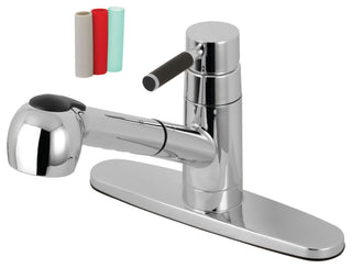 Gourmetier GSC881DKLSP Single-Handle Pull-Out Kitchen Faucet, Polished Chrome