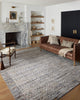 Loloi II Monroe Grey / Multi 2'-6" x 4'-0" Accent Rug