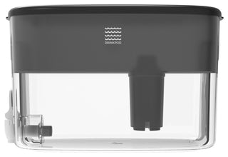 Drinkpod Dispenser Alkaline Water Filter Ionizer Countertop, Black