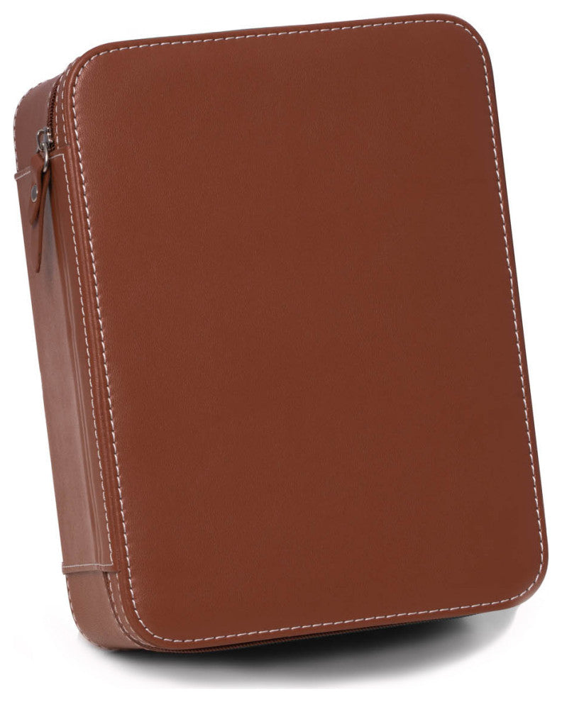 Saddle Leather 4 Watch and Accessory Case