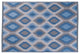 DII Blue Ikat Outdoor Rug 4''x''6''