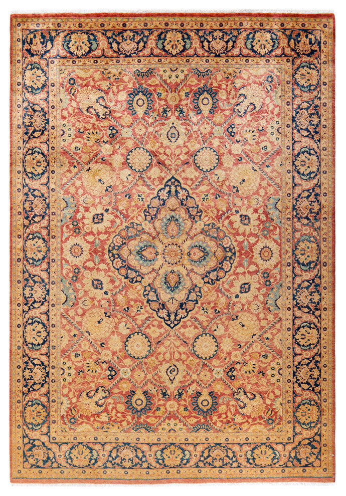 Mogul, One-of-a-Kind Hand-Knotted Area Rug Purple, 6' 1 x 8' 10