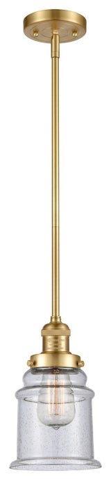 Canton 1 Light Mini Pendant, Satin Gold, Seedy