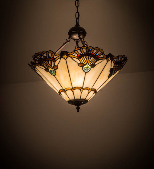 20W Shell with Jewels Inverted Pendant
