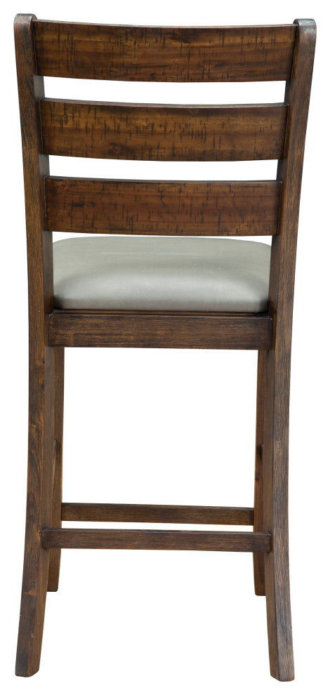 Emery Set of 2 Pub Height Chairs, Walnut