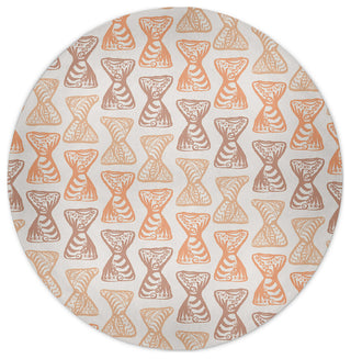 Bongo Beats Rug, Yellow, 5' Round