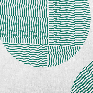 Circles Polyester Indoor Pillow, Kelly Green, 16"x16"