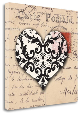 "Le C''Ur Damour IV" By Sabine Berg, Giclee Print on Gallery Wrap Canvas