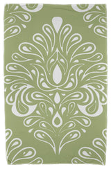 30x60" Veranda, Geometric Print Beach Towel, Green