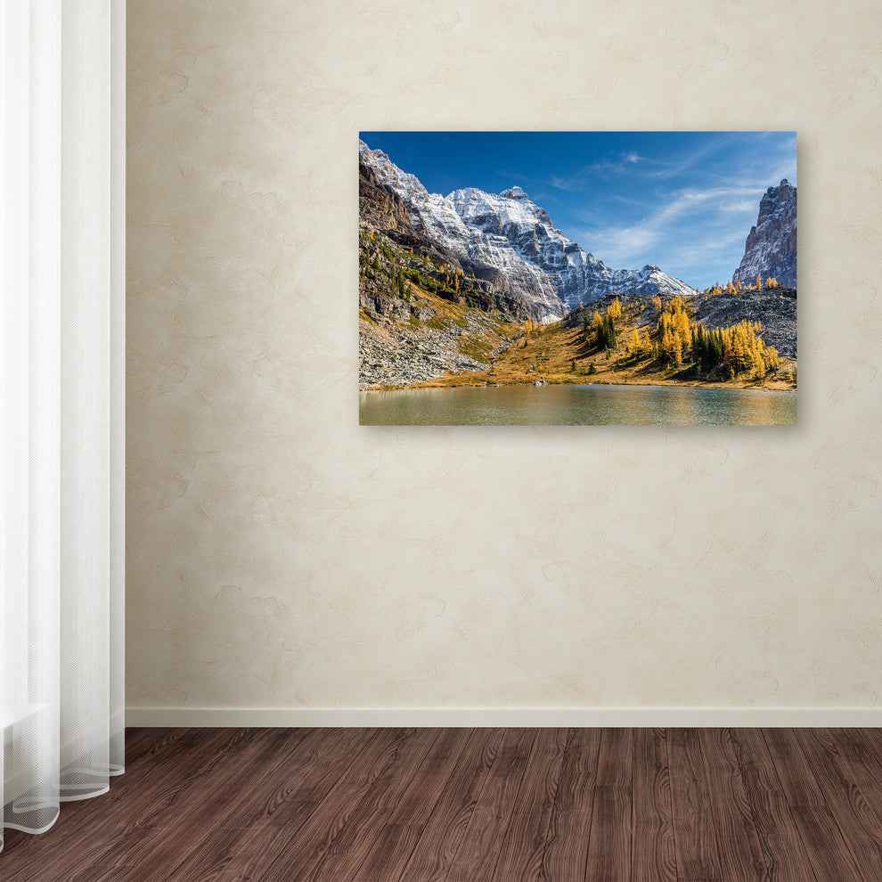 Pierre Leclerc 'Opabin Plateau Autumn' Canvas Art, 32x22