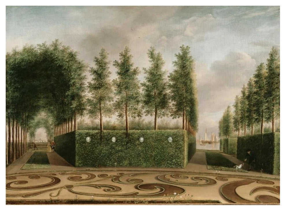 "A Formal Garden" Digital Paper Print by Johannes Janson, 42"x32"