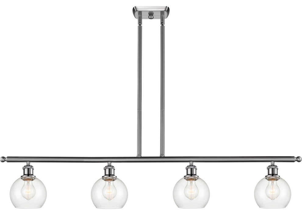 Innovations 516-4I-SN-G122-6-LED 4 Light Island Light, Brushed Satin Nickel