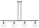 Innovations 516-4I-SN-G122-6-LED 4 Light Island Light, Brushed Satin Nickel