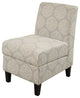 Accent Chair with Storage, Pattern Fabric, Gray