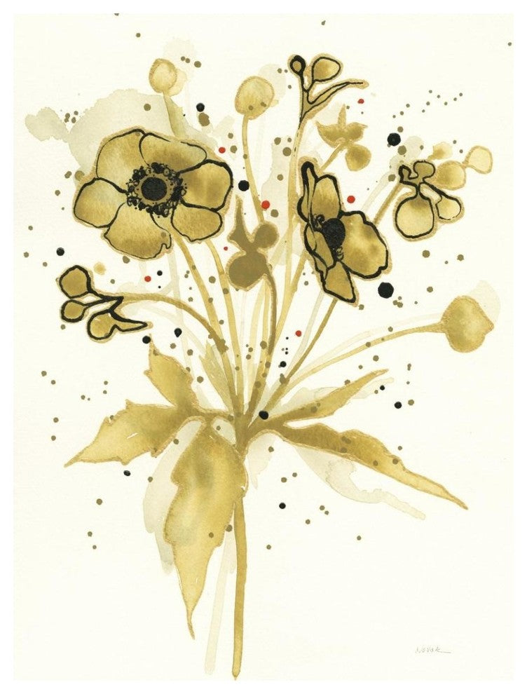 "Celebration d Or I" Digital Paper Print by Shirley Novak, 38"x50"