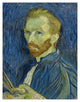 "Self-Portrait, 1889" Digital Paper Print by Vincent van Gogh, 26"x34"