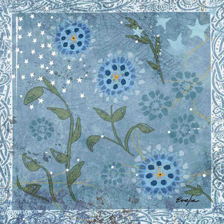 "Eves Flowers" Painting Print on Canvas by Evelia