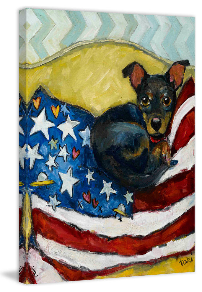 "Rescue Me Rescue You" Painting Print on Canvas by Tori Campisi