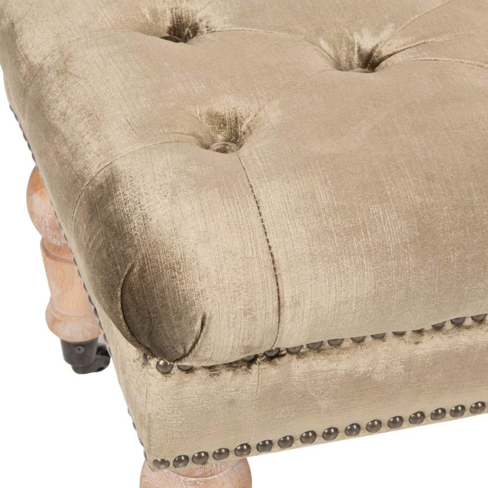 Safavieh Barney Tufted Bench, Antique Sage