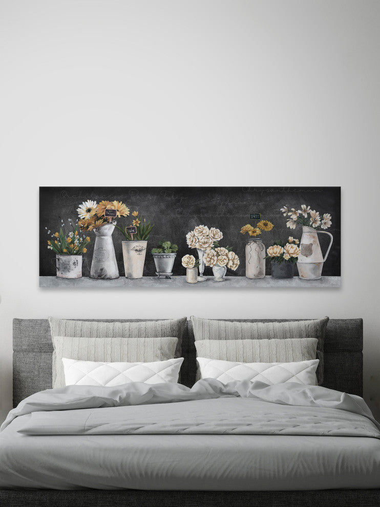 "Perfect Blooming Flowers" Painting Print on Wrapped Canvas