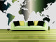 Studio Map Mural, Dark Green, Peel and Stick, 8 Panels, 142"x69"