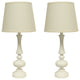 Set of 2 Nouvel Table Lamps, Glossy White