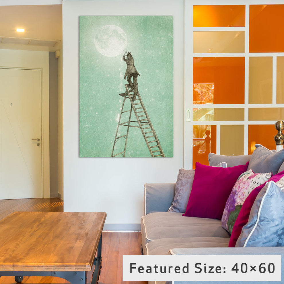 "Waning Moon" by Eric Fan, 40x26x1.5