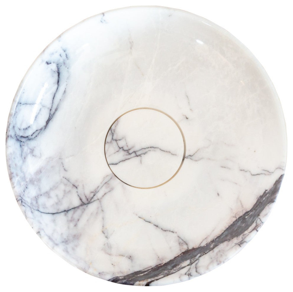 New York Marble Natural Stone Above Counter Sink Polished (D)15.5"  (H)4.5"