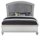 Acme Maverick California King Bed, Fabric & Platinum