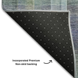 Premium Machine Washable Mayfield AMF534 Green 5' x 7'6" Rug