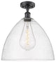 Innovations 516-1C-BK-GBD-164-LED 1 Light Semi-Flush Mount, Matte Black