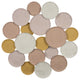 Distressed and Matte Abstract Metal Circle Wall Decor