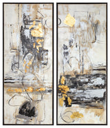 Uttermost Life Scenes Wood and Acrylic Abstract Art in Multi-Color (Set of 2)