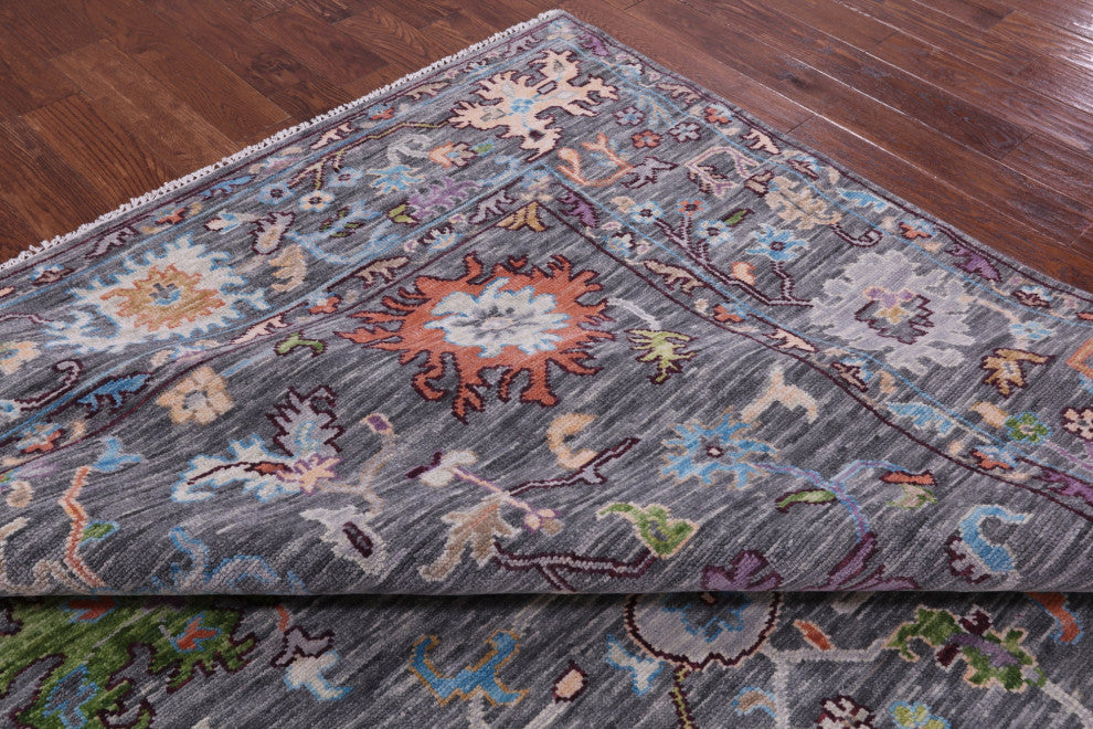 Handmade Turkish Oushak Wool Rug 9' 4" X 12' 0" - Q15689
