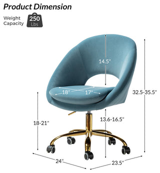 Savas Task Chair, Blue