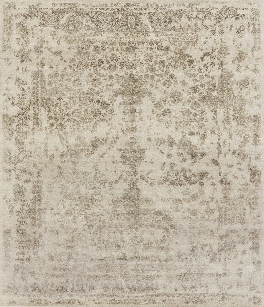 Gray Storm Hand Knotted Pearl Area Rug by Loloi, 2''0"x3''0"