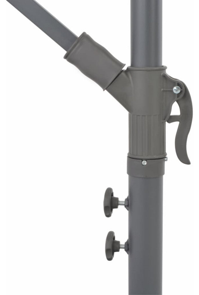 Vidaxl Cantilever Umbrella With Aluminum Pole 137.8" Bordeaux Red