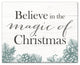 Believe in the Magic of Christmas Canvas Wall Art, 16"x20"