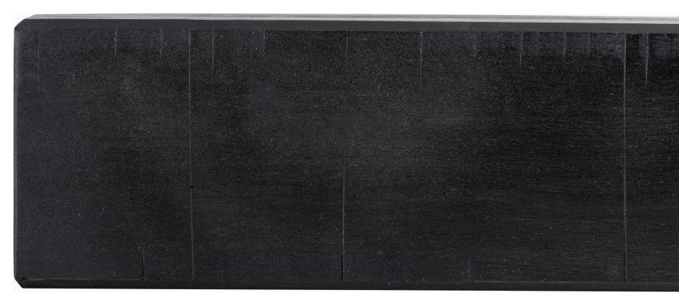 Rustic Fireplace Mantel Shelf, Midnight Black, 72"