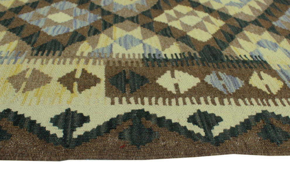 Sangat Kilim Latifa Brown Rug