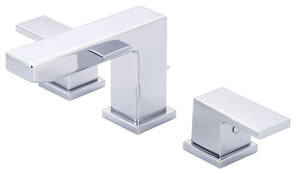 Mod Two Handle Widespread Bathroom Faucet, Polished Chrome