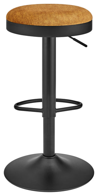 Juno Velvet Gaslift  Bar Stool, Padburry Amber