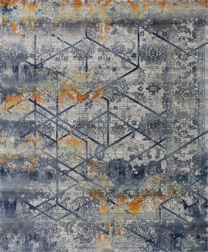 Noori Rug High-low Claudine Blue/Grey Rug